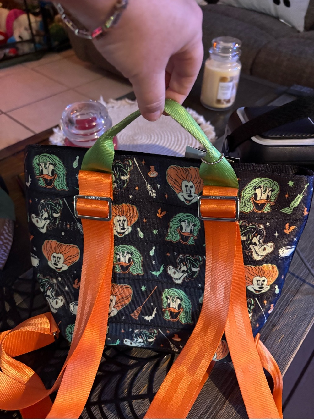 Harveys Disney Hocus Pocus Tote Black, Orange, Green back pack NWT - Picture 9 of 15